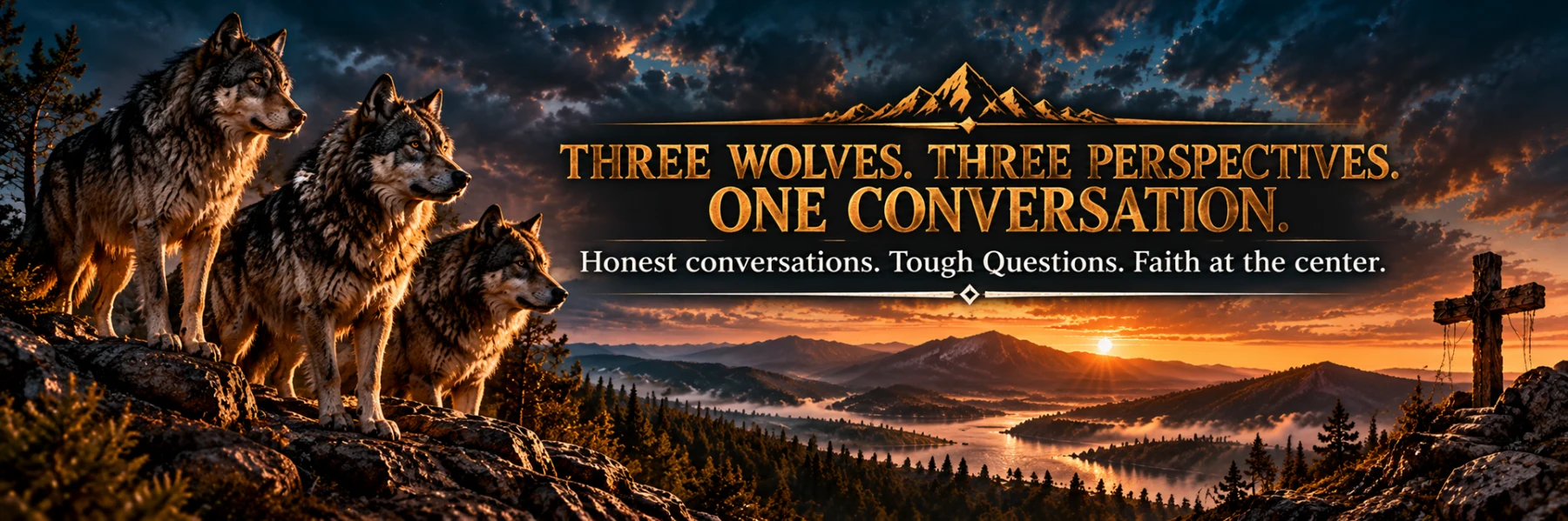 Three wolves. Three perspectives. One conversation. Honest conversations. Tough questions. Faith at the center.